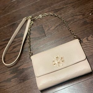 Tory Burch blush pink leather crossbody